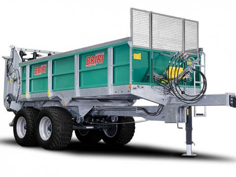 BRIRI E-Quattro univerzális tandem szervestrágyaszóró, 9-11 t össztömeg BRIRI E-Quattro univerzális tandem szervestrágyaszóró, 9-11 t össztömeg