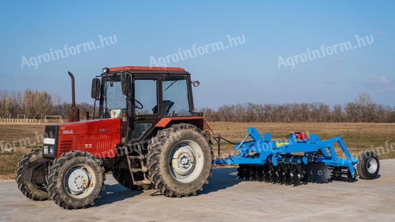 Rövidtárcsa 2,25 m, vontatott, csipkés hengerrel