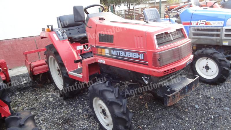 Mitsubishi MT16D japán kistraktor talajmaróval eladó