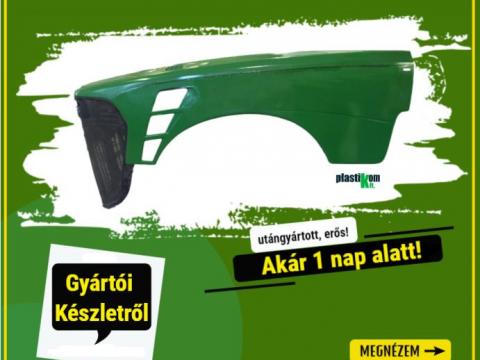 Új John Deere kompatibilis, erős, üvegszálas motorházfedél KÉSZLETRŐL 1 NAP ALATT Új John Deere kompatibilis, erős, üvegszálas motorházfedél KÉSZLETRŐL 1 NAP ALATT