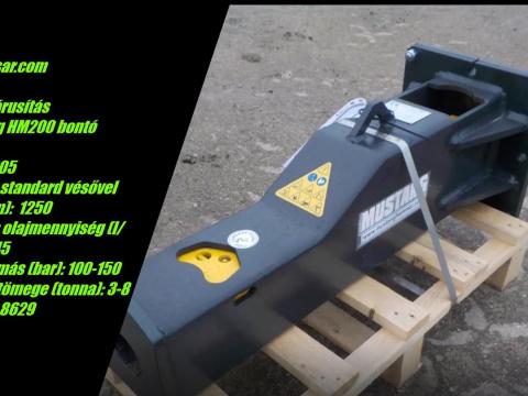 Törőfej Bontó kalapács HM200 mustang Törőfej Bontó kalapács HM200 mustang