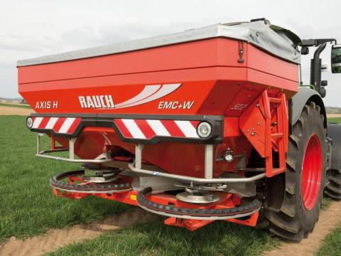 RAUCH AXIS H függesztett hidraulikus hajtású műtrágyaszóró a kis és középüzemeknek RAUCH AXIS H függesztett hidraulikus hajtású műtrágyaszóró a kis és középüzemeknek