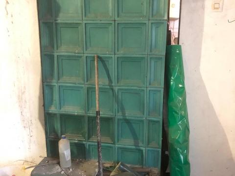 Cserépkályha zöld Cserépkályha zöld