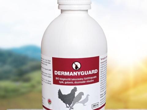 DERMANYGUARD vörös madártetű atka (tyúktetűatka) elleni gyógynövényes bio itatófolyadék, 200 ml DERMANYGUARD vörös madártetű atka (tyúktetűatka) elleni gyógynövényes bio itatófolyadék, 200 ml