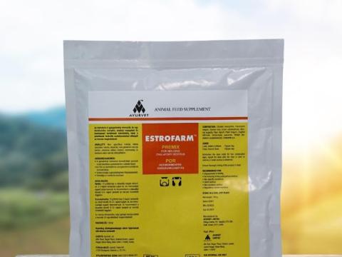 ESTROFARM hormonmentes, gyógynövényes ivarzásmegindító premix 150 g ESTROFARM hormonmentes, gyógynövényes ivarzásmegindító premix 150 g