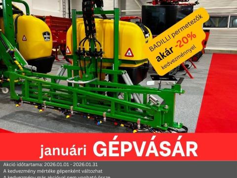 GÉPVÁSÁR -20% I BADILLI BR1000L-12M szántóföldi függesztett permetező GÉPVÁSÁR -20% I BADILLI BR1000L-12M szántóföldi függesztett permetező