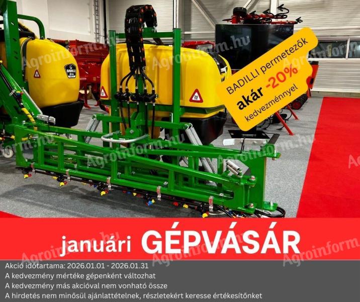 GÉPVÁSÁR -20% I BADILLI BR1000L-16M szántóföldi függesztett permetező