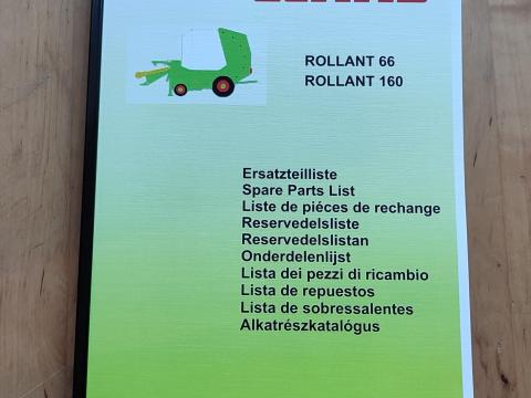 Claas Rollant 66 és 160 alkatrészkatalógus Claas Rollant 66 és 160 alkatrészkatalógus