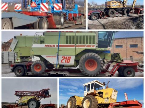 Kombánj szállítás,  Gépszállítás,  Silózó,  Önjáró permetező,  Túlméretes szállítás Kombánj szállítás,  Gépszállítás,  Silózó,  Önjáró permetező,  Túlméretes szállítás