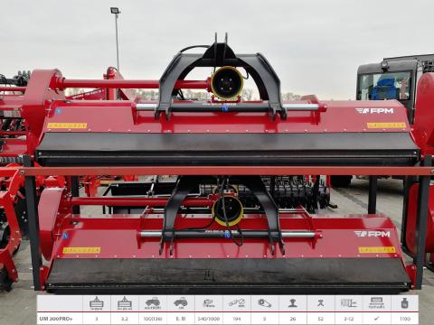 Mulcsozó, Szárzúzó FPM UM 300PRO+ Mulcsozó, Szárzúzó FPM UM 300PRO+