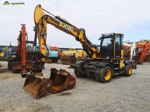 JCB HYDRADIG 110W gumikerekes kotró Rototilttal JCB HYDRADIG 110W gumikerekes kotró Rototilttal