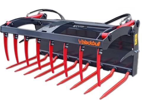 Blackbull csíptetős trágyavilla csúszókormányzású gépekhez Ghel,  Bobcat,  CAT – Új