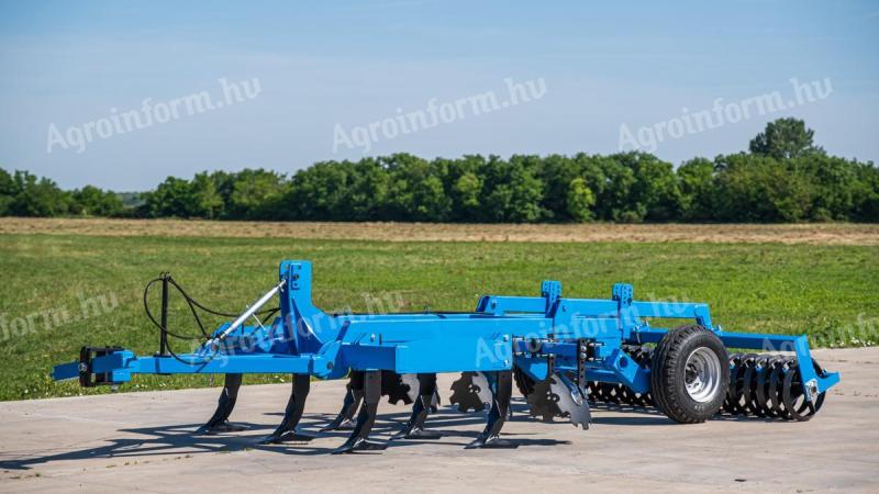 Grubber vontatott (2,4 m), ékgyűrűs hengerrel