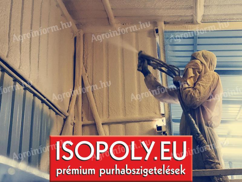 Állattartó épületek purhab szigetelése
