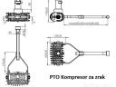 Traktor kompresszor kardántengelyhez