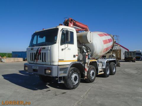Astra HD 84.38 betonkeverő pompával Astra HD 84.38 betonkeverő pompával
