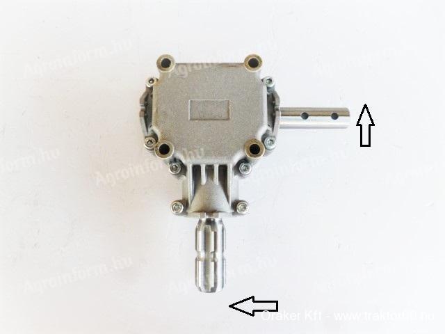 Szöghajtómű (15 Le,  áttétel 1:1, 9) - fűnyíró készítésére Rába 15, TZ4K traktorokhoz