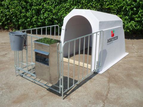 Borjúnevelő Ház AGRIBOX komplett előtérketreccel Borjúnevelő Ház AGRIBOX komplett előtérketreccel
