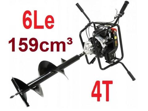 2 felhasználós talajfúró 4T földfúró 6,0 LE / 4,4 kW gödörfúró 4 ütemű 159 cm³ - Verke V90045 2 felhasználós talajfúró 4T földfúró 6,0 LE / 4,4 kW gödörfúró 4 ütemű 159 cm³ - Verke V90045