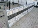 Gabion kerítés,  kőkerítés,  támfal,  oszlop,  kapu,  drótfonat,  vadháló,  kerítés panel