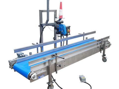 Agro-Weld zsáklezáró szállitószalag Agro-Weld zsáklezáró szállitószalag