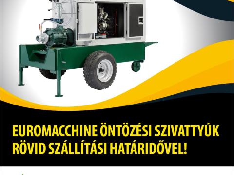 Euromacchine öntözőszivattyú készletről Euromacchine öntözőszivattyú készletről