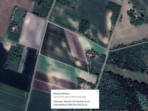 Kunadacsi 3,3 hektáros szántó eladó, kiváló paprika termesztésre alkalmas terület