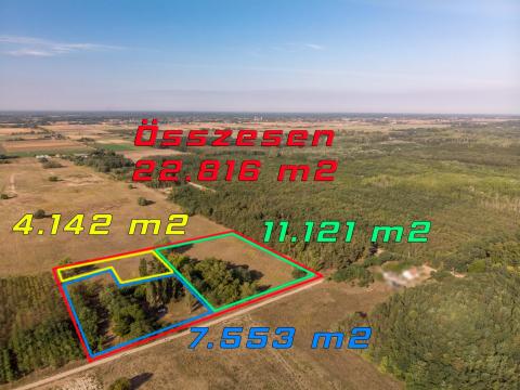 Lajosmizse külterületén,  15.263 m2 szőlő,  szántó,  eladó