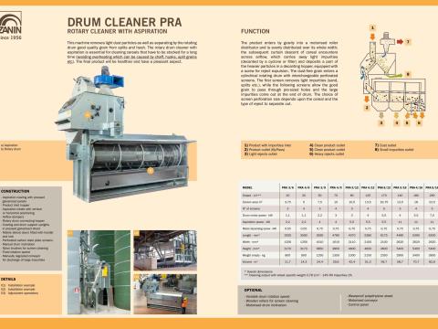 Zanin PRA Terménytisztító 20-290t/h Zanin PRA Terménytisztító 20-290t/h