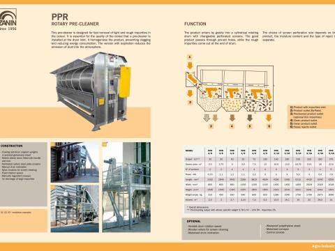 Zanin PPR Forgódobos Előtisztító 20-375t/h Zanin PPR Forgódobos Előtisztító 20-375t/h