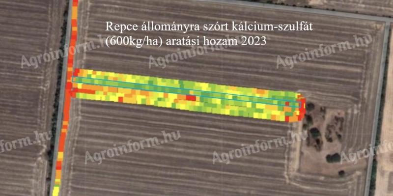 Kalcium-szulfát talajjavító,  műtrágya helyettesítő