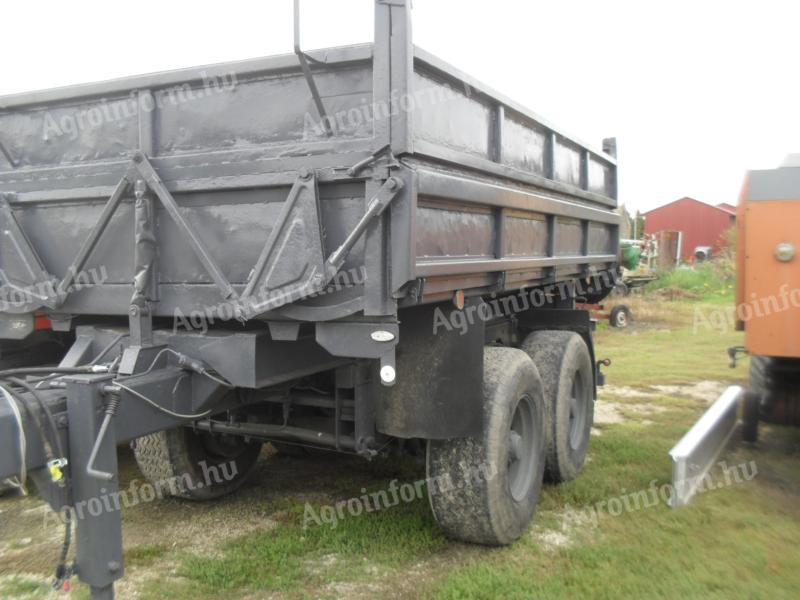 BSS tandem pótkocsi eladó felújított állapotban, 18 tonnás, 2 oldalra billenős