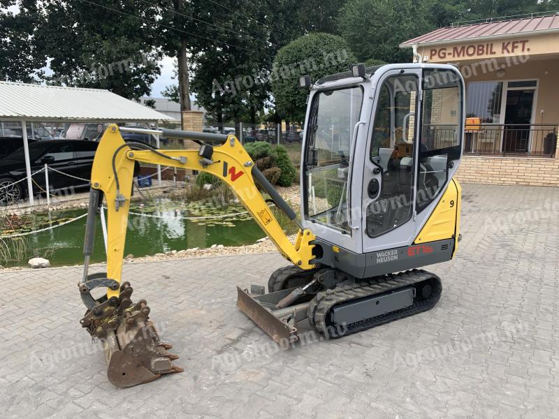 Wacker Neuson ET16 mini kotró + 3db kanál