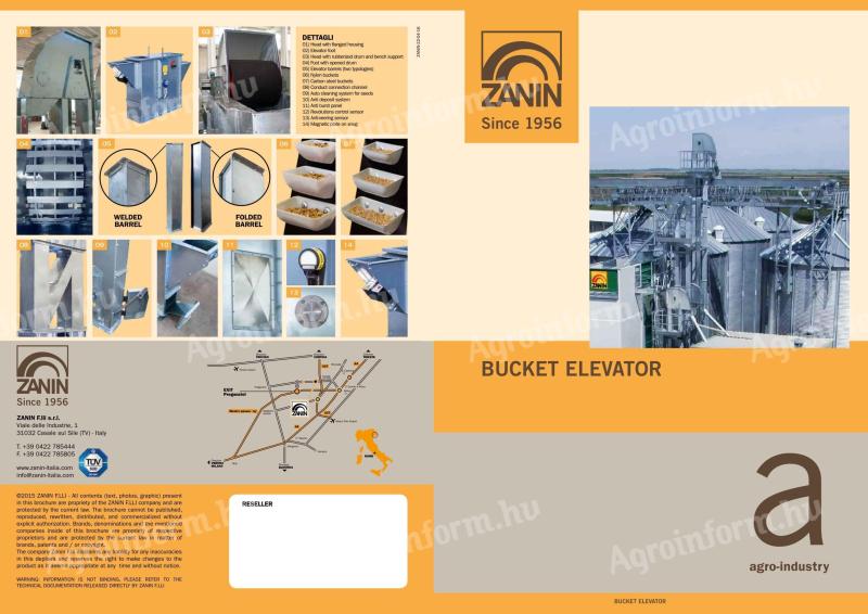 Zanin Serleges Terményfelvonók 5 t-tól 200 t-ig