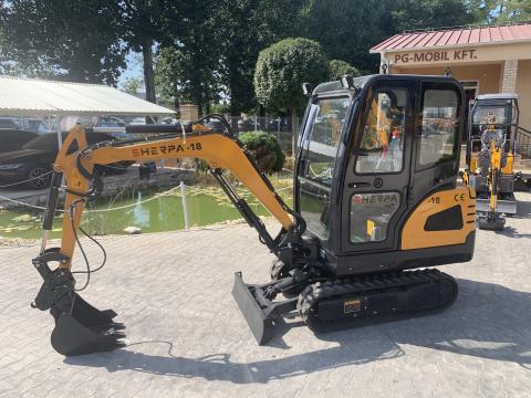 Sherpa WE18 mini forgó kotró Sherpa WE18 mini forgó kotró