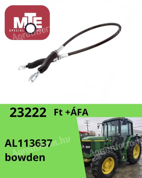 AL113637 bowden John Deere gépekhez