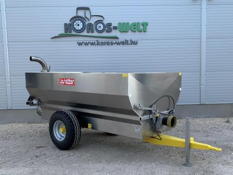 Strazzari G2 rozsdamentes szőlőszállító pótkocsi Strazzari G2 rozsdamentes szőlőszállító pótkocsi