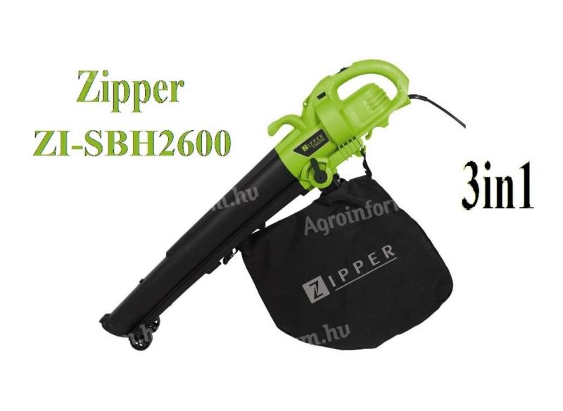 Elektromos lombszívó,  fújó,  aprító 3 az 1-ben Zipper ZI-SBH2600