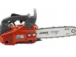 Egykezes Gallyazó Láncfűrész 25.4cm³/1250w,  30cm/12” láncvezető lap lánccal * Verke V90006