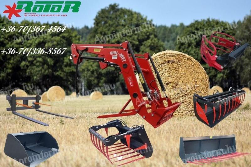 Wol-Met homlokrakodó TUR 4.1 MTZ/Zetor felfogatással