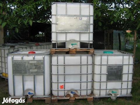 Műanyag 1000l IBC tartály Műanyag 1000l IBC tartály
