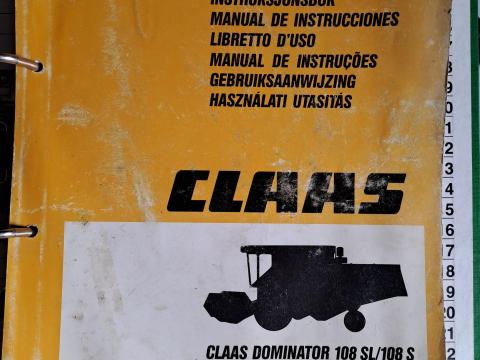Claas dominatot 108 sl kezelési könyv Claas dominatot 108 sl kezelési könyv