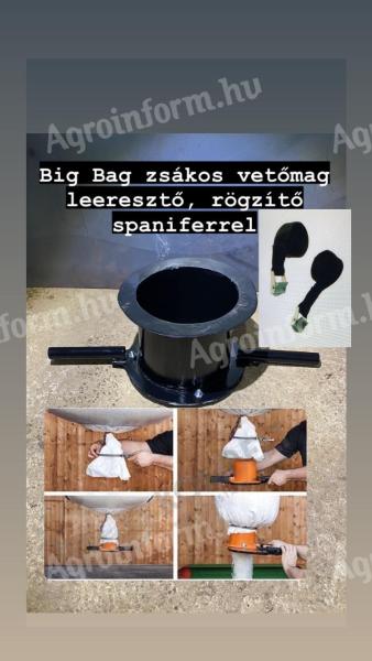 Big bag vetőmagos zsák leeresztő/súber vetőgéphez