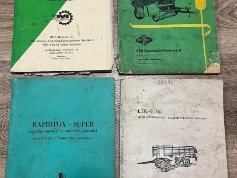 Kezelési,  javítási könyvek,  alkatrészkatalógusok,  gépkönyvek Kezelési,  javítási könyvek,  alkatrészkatalógusok,  gépkönyvek