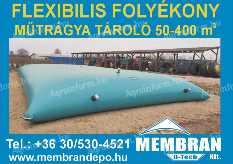 Flexibilis folyadéktároló tartályok – közvetlenül a gyártótól, 25–500 m³ kapacitásig