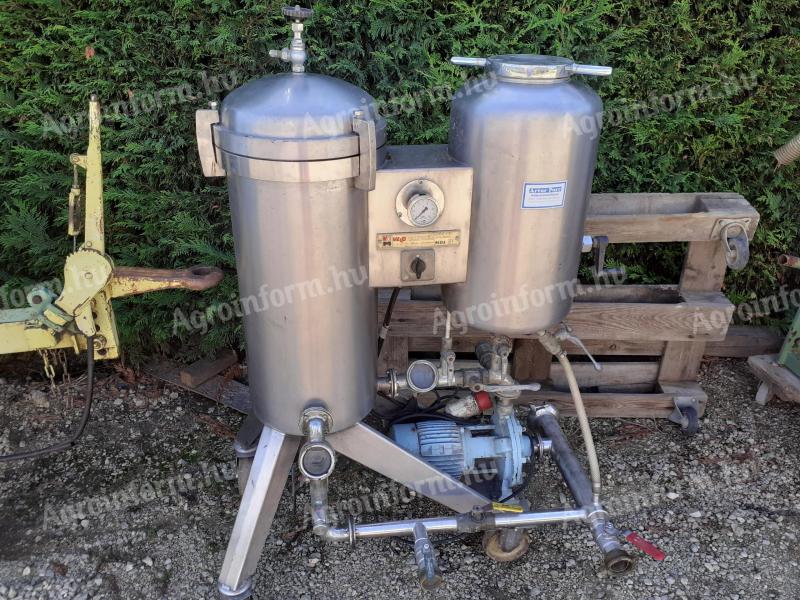 Kovaföld szűrő Inox szivattyúval Sopronban és Tokajban