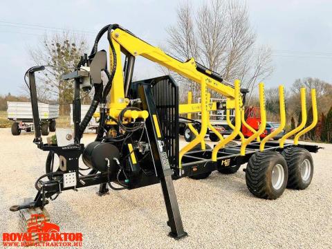 HYDROFAST H11 Rönkszállító közelítőkocsi 7 m daruval HYDROFAST H11 Rönkszállító közelítőkocsi 7 m daruval