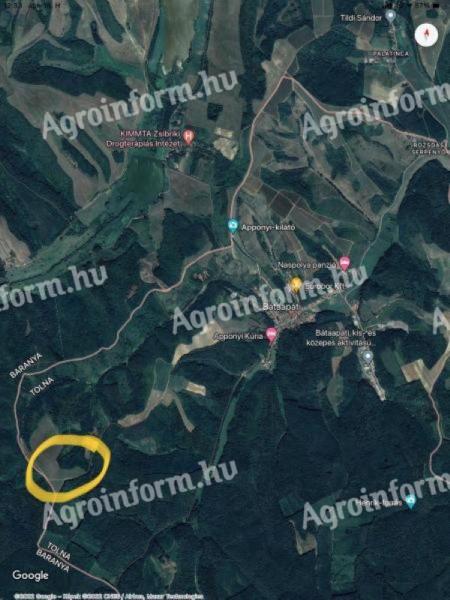 Eladó 7,1 hektár földterület Szekszárdtól 15 km-re