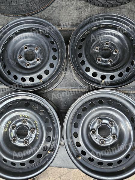 5x114,3 6,5x16 ET40 66 agy NISSAN gyári újszerű acélfelni jeladóval