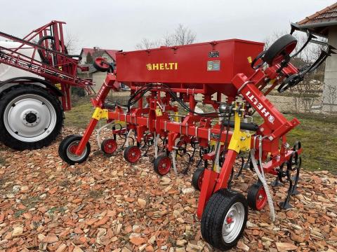 Helti 6 soros sorközművelő kultivátor,  830 literes műtrágya tartállyal Helti 6 soros sorközművelő kultivátor,  830 literes műtrágya tartállyal